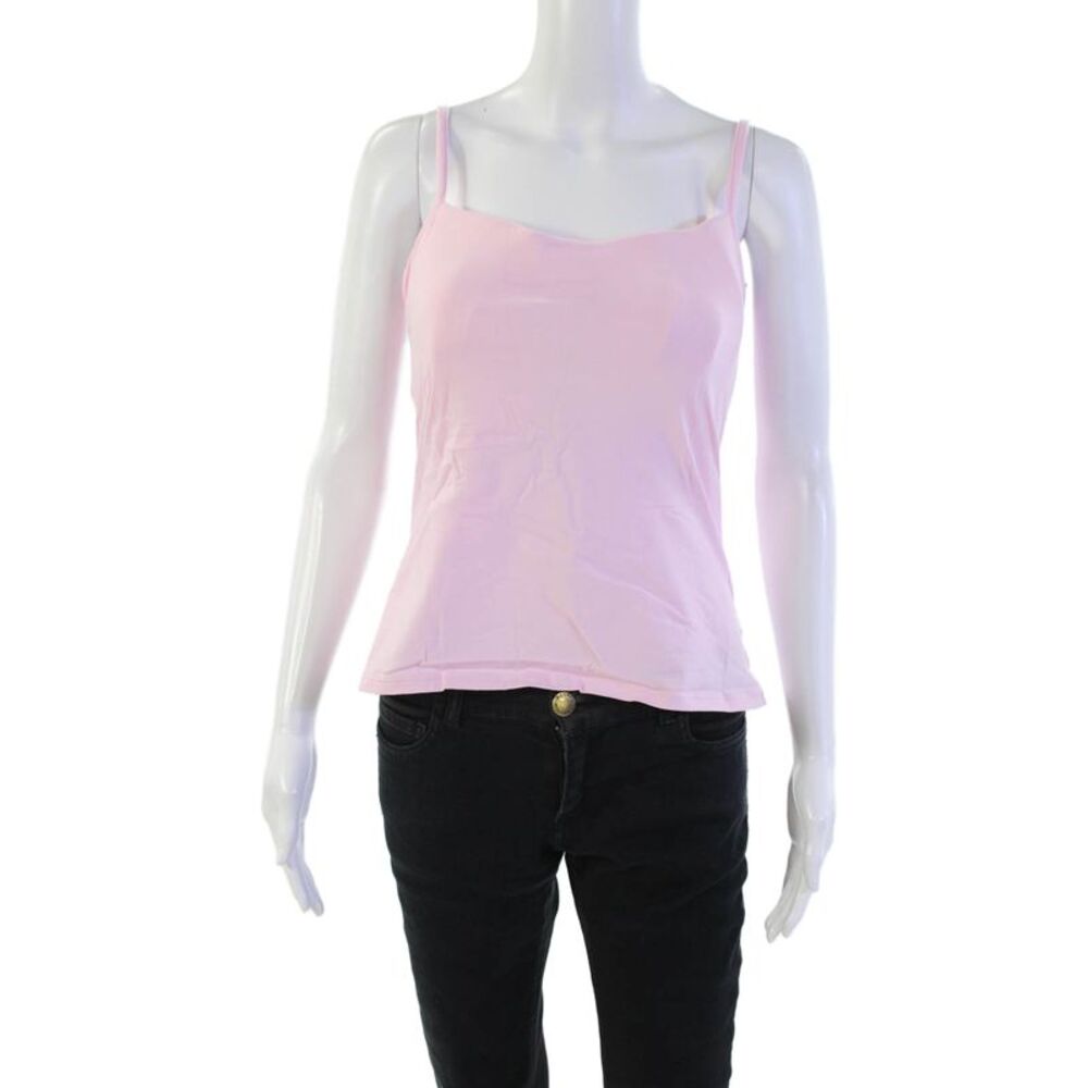Panache Womens Cotton Underwired Basic Camisole Top Bra Vest Pink Size 36DD
